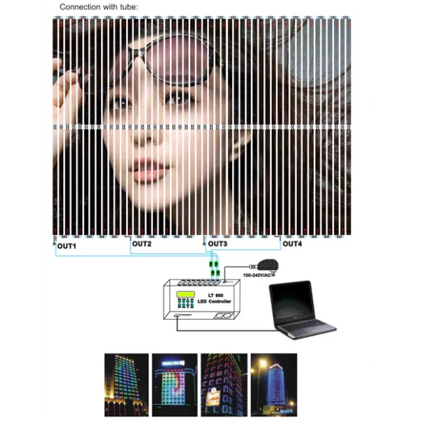 LED Lighting Controlling System (Online/Offline Control) 600  LTECH DMX Controller